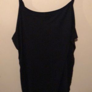Plain black tank top